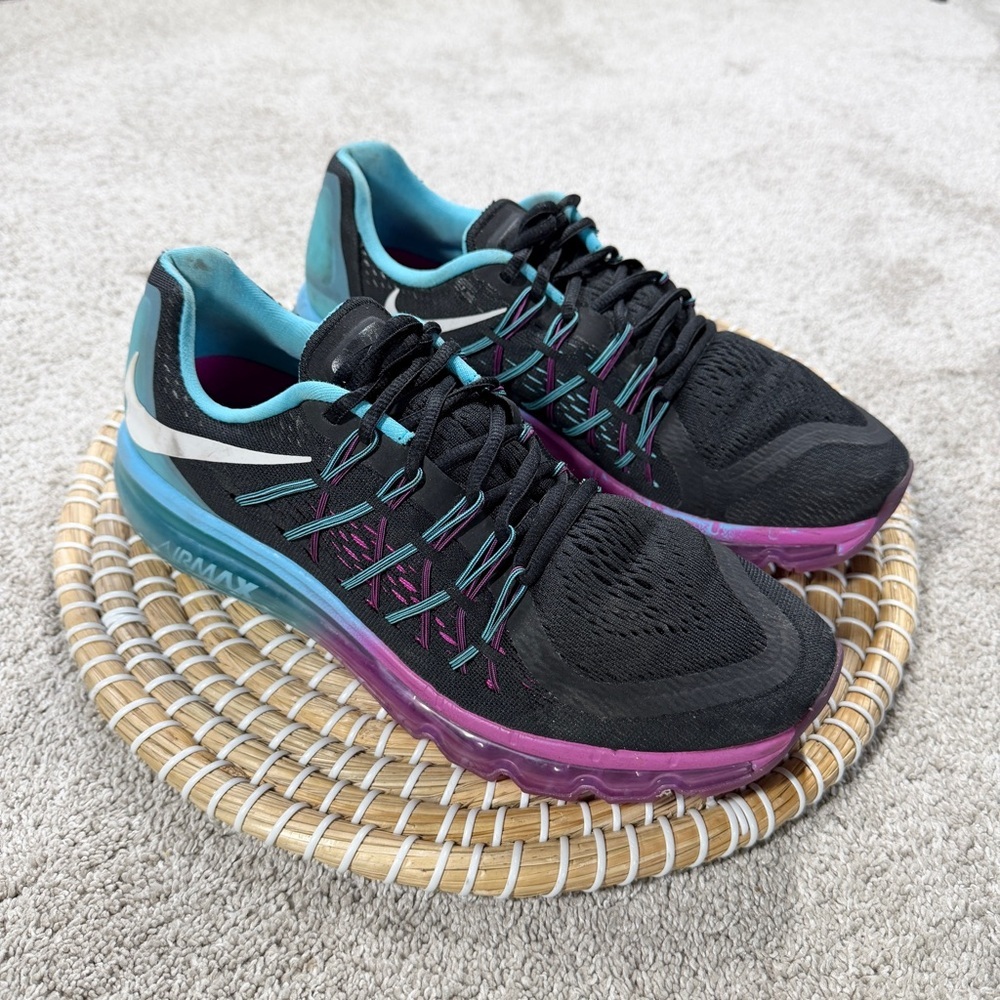 Nike Women’s Air Max 2015 Sneakers Shoes 698903-004 in Clearwater Black Purple 9